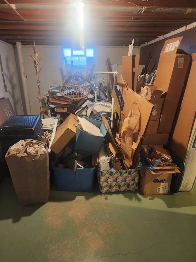 Roll-off dumpster container at job site for Yard Waste Dumpster Rental in Connoquenessing